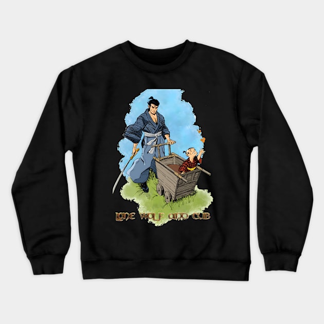 Warrior art illustration Crewneck Sweatshirt by Sparkledoom